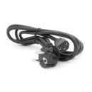 Кабель питания Schuko CEE7/7-C13, 1.8M, CCA, 1.5mm, OEM (евровилка), black, Q25/200