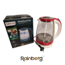 Електричний чайник скляний Rainberg 1.8 л RB-902 з LED підсвічуванням