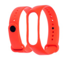 Ремешок силиконовый для Xiaomi Mi Band 3/ 4  03 оранжевый