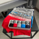 Чоловічий набір трусів calvin klein  5 шт. чорний,сірий,червоний,блакитний,синій,білий