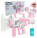 Генератор мыльных пузырей Bazooka Bubble Gun детский пистолет для пузырей с подсветкой