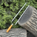 Двойной шампур Mzavod с деревянной ручкой 630х12х3мм светлый