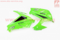 Передний Пластик фары левый, правый (зеленый) VIPER-F5