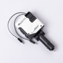 Автомобильное зарядное устройство MECHA с выдвижными кабелями и портами USB/Type-C Белый