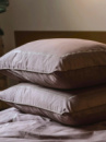 Комплект постільної білизни Ecotton Євро з вишивкою та кантом Stucco в чохлі для зберігання коричневого кольору