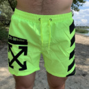 Плавательные Шорты Off White With X Cross Neon Green