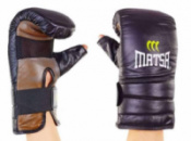 Снарядные перчатки кожаные MATSA(L-XL) с открытым пальцем