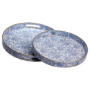 Набор круглых подносов для подачи еды 2 (шт) Ø32.5 / 37 (см) HP-HK-17