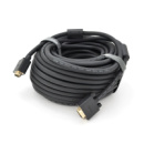 Кабель VEGGIEG VG-30 VGA 3 + 6, 30m, male to male (тато-тато), OD-8.0mm, 2 фериту, круглий Black, коннектор Gold, Box