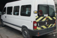Задняя дуга AK002 Черная (нерж.) для Renault Master 1998-2010 гг