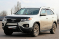 Кенгурятник WT002/2 Black (нерж.) для Kia Sorento II XM 2009-2014 гг