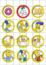 Цукрові картинки Сімпсони (4 варіанти)