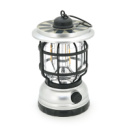 Лампа-фонарь SW-1933T, 3LED, диммер, корпус- пластик, ударостойкий, USB кабель+Solar, аккум 18650, Silver, BOX