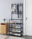 Універсальний вішак для одягу New simple floor clothes rack size 60X29.5X151 см (Чорний)