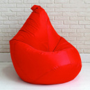 Бескаркасное кресло груша 85х65 см Красное