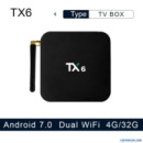 Приставка Smart TV Box TX6 (4/32Gb) Android 9.0 dual Wi-Fi