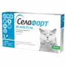 Р-р для наружного применения для кошек KRKA Селафорт весом 2,6-7,5 кг, 0,75 мл (45 мг)