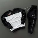 Весенне-осенний спортивный костюм Under Armour чорно-білий кофта-штаны