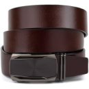 Ремінь чоловічий c матовою вставкою на пряжці 720278 Коричневий