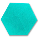 Декоративный самоклеящийся шестиугольник 3D ментол 200x230мм (1105) SW-00000745