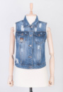 Жіночий джинсовий жилет