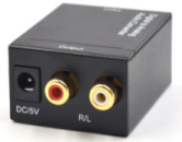 Активний конвертер з цифрового (SPDIF) в аналоговий (RCA) сигнал (без оптичного кабеля)