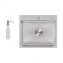 Мийка для кухні інтегрована Lidz Handmade H5045 (LDH5045BRU35383) Brushed Steel 3,0/1,0  мм