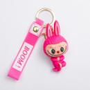 Детский брелок Beige Yoga 4×8 (см) для ключей, на сумку и рюкзак Малиновый HP-55-16PP