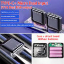 Корпус павербанку під  3*18650 акумулятори 4 in 1 Battery Charge Storage Box Shell Micro USB Type C з ліхтарем