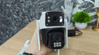 Вулична камера 8MP 4G Камера Подвійний об'єктив V380 Pro