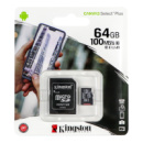 Карта Пам'яті Kingston Canvas Select Plus microSDXC (UHS-1) 64gb 10 Class &amp; Adapter