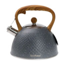 Чайник на 3 литра со свистком серый тройное дно HP33535G