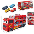 Трейлер автовоз трек MH-152 Тачки з металевими машинками