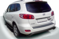 Задняя дуга AK007 Черная (нерж. сталь) для Hyundai Santa Fe 2 2006-2012 гг