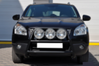 Кенгурятник WT018 Black (нерж.) для Nissan Qashqai 2010-2014 гг