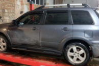 Боковые трубы Black (2 шт., нержавейка) для Mitsubishi Outlander 2001-2006 гг