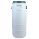 Бочка пластиковая 60 л пищевая белая высокая бидон  широкая горловина емкость для воды