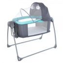 Кроватка-люлька детская B-8903 темно-серая