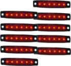 Габарит - червоний - 100х10мм - 12/24V Led 6 діодів - 201306/к (10шт/уп.)