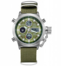 AMST 3003 Silver-Green Green Wristband