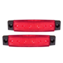 Ліхтар габаритний BL-64906RD 12V/6LED/96х20mm/2шт (BL-64906 12V-Red)