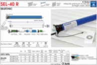 Внутрішньовальний двигун для ролет Mosel SEL40-RS10 із вбудованим радіоприймачем