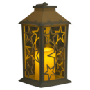 Фонарь декоративный 14×14×30 (см) подвесной с LED подсветкой Белый CR-3-1