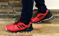 Кроссовки Adidas terrex красно-черные