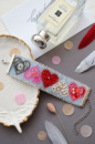 Набір для вишивання бісером прикраса-браслет на натуральному художньому холсті «Справи сердечні»