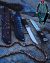 Эксклюзивный нож ручной работы с драгоценными камнями и металлами - идеальный подарок для любого мужчины