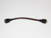 Провід мідний коричневий перерізом 0,75 мм.кв, наконечник латунний, захистний ковпачок EPDM Тип 5 довжина 25 см