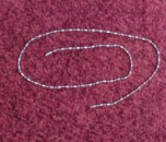 Ланцюжок 60 см. на шию плетіння «Бамбук» для армійського жетону, нержавіюча сталь.