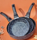 Сковорода Edenberg з неіржавкої сталі, глибока, з антипригарним покриттям, 28х7 см EB-14156