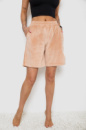 Шорти жіночі велюрові, колір світло-бежевий, 238R106